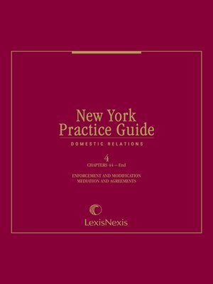 cover image of New York Practice Guide: Domestic Relations